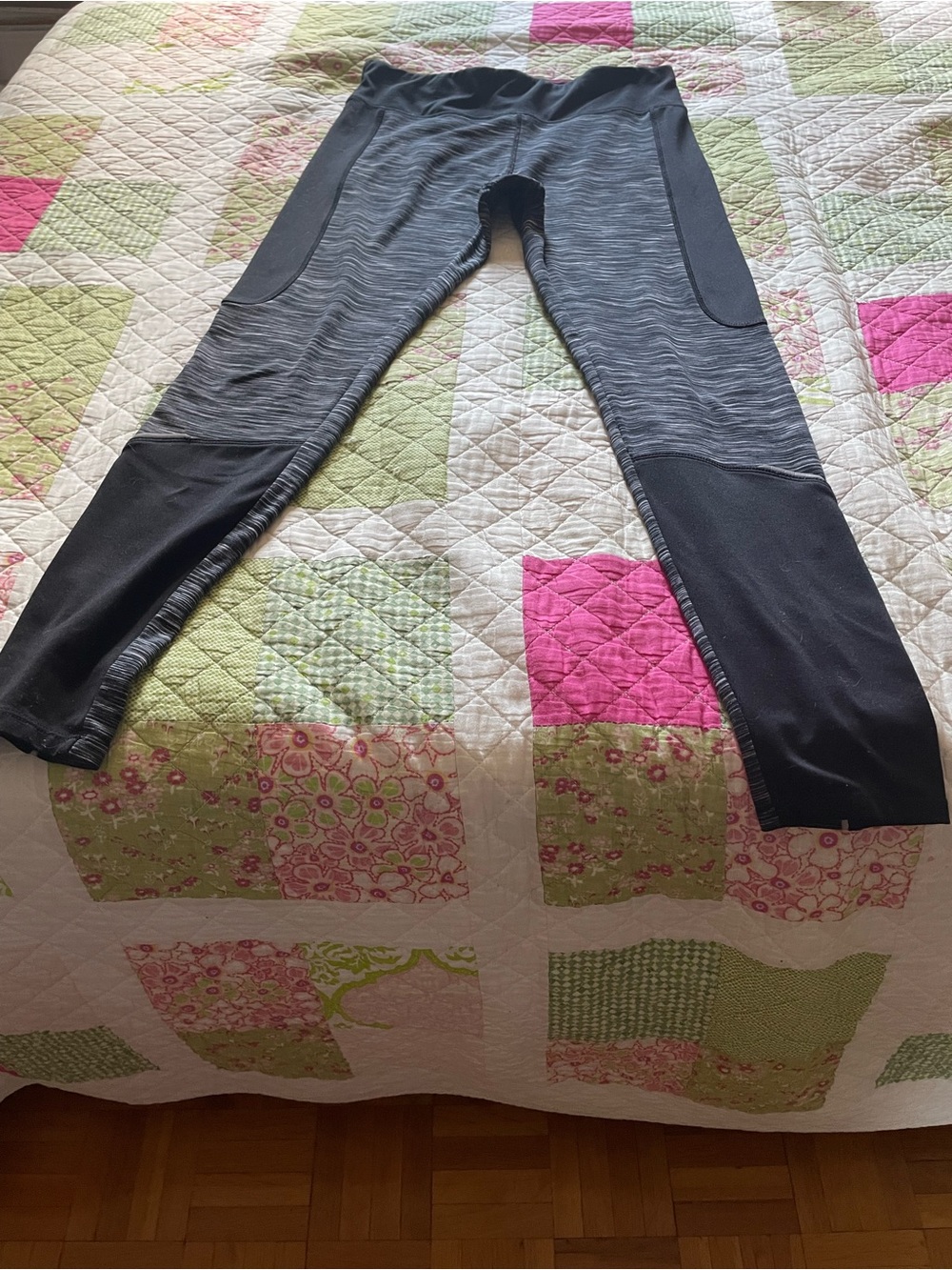 Black Heathered Active Leggings